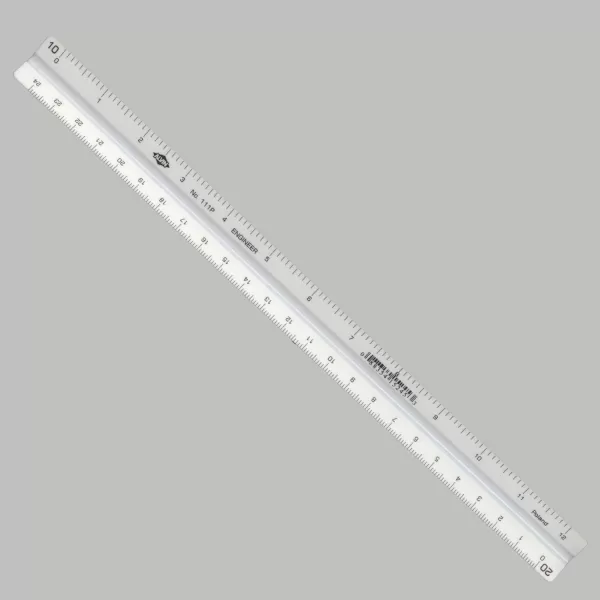 imageALVIN Metric Triangular Scale 12quot Model 117PM White Drafting and Architecture Ruler for Drawing Planning and Design Ideal for Professionals and Students  12 InchesEngineer
