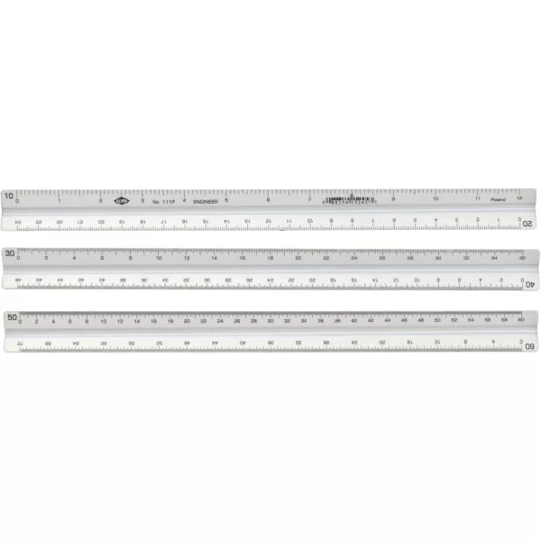 imageALVIN Metric Triangular Scale 12quot Model 117PM White Drafting and Architecture Ruler for Drawing Planning and Design Ideal for Professionals and Students  12 InchesEngineer