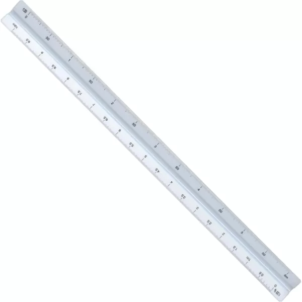 imageALVIN Metric Triangular Scale 12quot Model 117PM White Drafting and Architecture Ruler for Drawing Planning and Design Ideal for Professionals and Students  12 InchesArchitect Metric