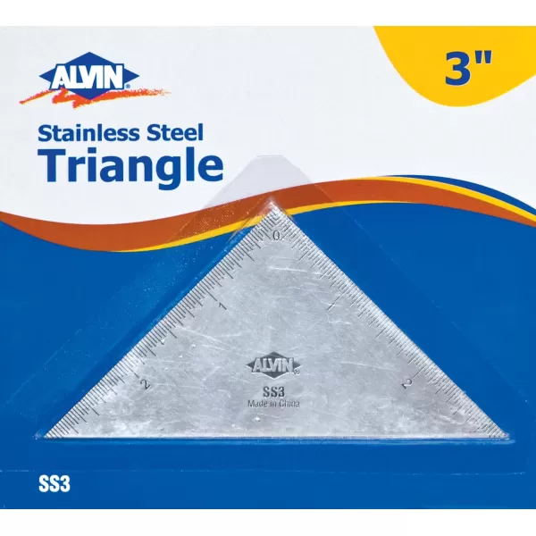 imageALVIN Triangle Stainless Steel Ruler  3 Inches
