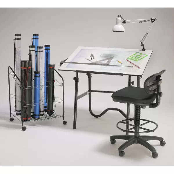 imageALVIN WRF55 Wire Bin Roll File Made for Rolled Maps Plans Drawings and Tubes 5 x 5 Inches  12 Slots5 x 5 Inches  12 Slots