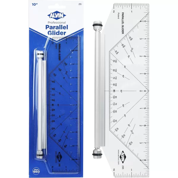 imageAlvin Professional Parallel Gilders Premium Rolling Ruler Drafting and Architecture Tool for Students Hobbyists and Professionals  10 Inches