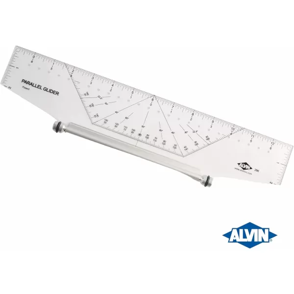 imageAlvin Professional Parallel Gilders Premium Rolling Ruler Drafting and Architecture Tool for Students Hobbyists and Professionals  14 Inches