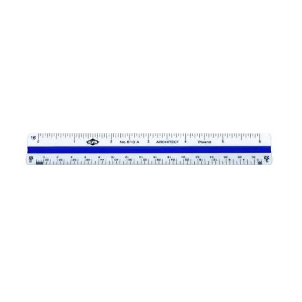 imageALVIN 610A Metric Engineer Triangle Scale Multipurpose Ruler for Drawing Planning and Design Drafting and Architecture Tool  6 InchesArchitect
