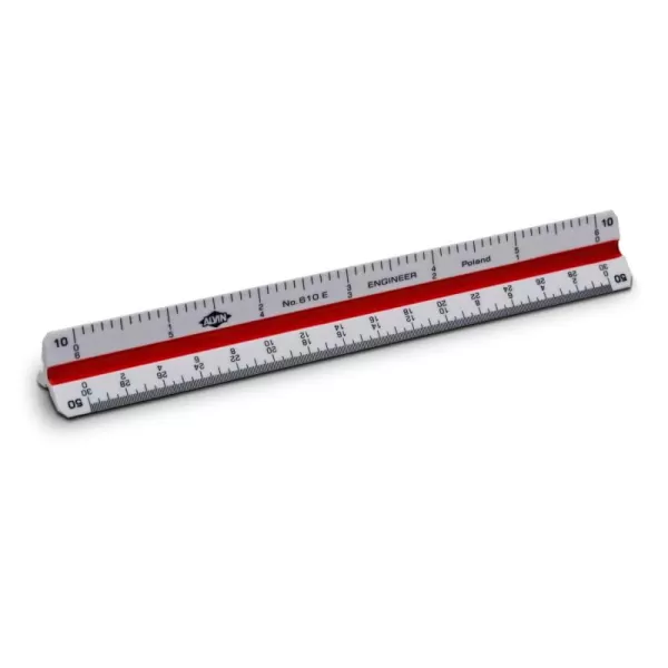 imageALVIN 610A Metric Engineer Triangle Scale Multipurpose Ruler for Drawing Planning and Design Drafting and Architecture Tool  6 InchesEngineer