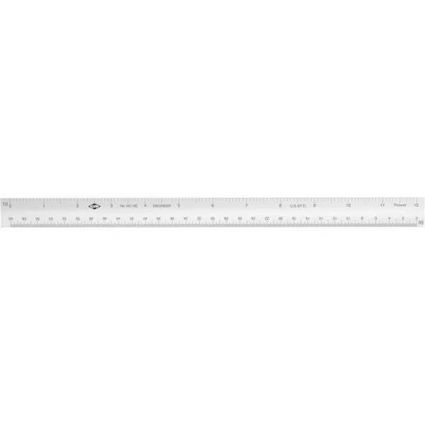 imageALVIN Hollow Aluminum Architect Triangular Scale 12quot Model HC12A Hollow Multipurpose Ruler for Drawing Planning and Design Drafting and Architecture Tool 12 InchEngineer