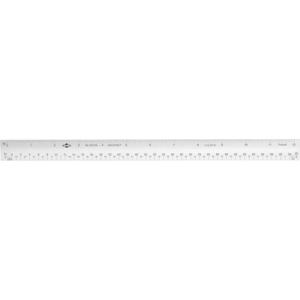 imageALVIN Hollow Aluminum Architect Triangular Scale 12quot Model HC12A Hollow Multipurpose Ruler for Drawing Planning and Design Drafting and Architecture Tool 12 InchArchitect