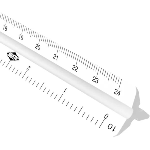 imageALVIN Metric Triangular Scale 12quot Model 117PM White Drafting and Architecture Ruler for Drawing Planning and Design Ideal for Professionals and Students  12 InchesEngineer