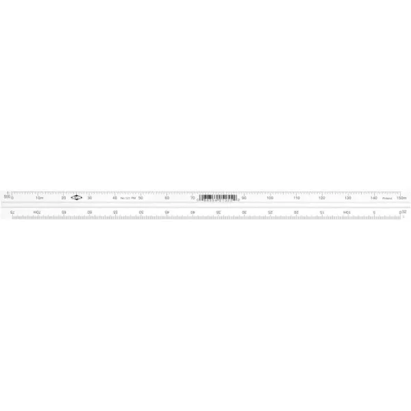imageALVIN Metric Triangular Scale 12quot Model 117PM White Drafting and Architecture Ruler for Drawing Planning and Design Ideal for Professionals and Students  12 InchesMetric