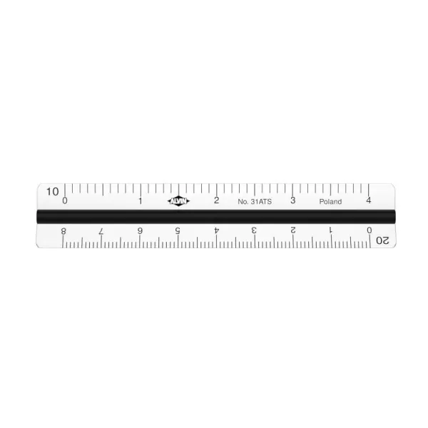 imageALVIN Mini Aluminum Engineer Triangular Scale Ruler Drawing and Design Tool for Students and Professionals Great for Drafting Architecture Engineering and Art  4 InchesEngineer