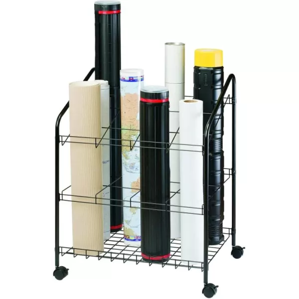 imageALVIN WRF55 Wire Bin Roll File Made for Rolled Maps Plans Drawings and Tubes 5 x 5 Inches  12 Slots5 x 5 Inches  12 Slots