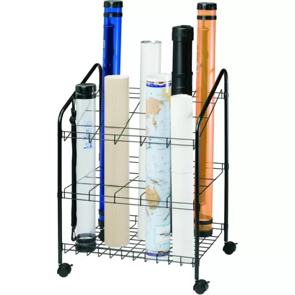 imageAlvin Wire Bin Roll File Made For Rolled Maps Plans Drawings and Tubes 4 x 4 Inches  20 Slots