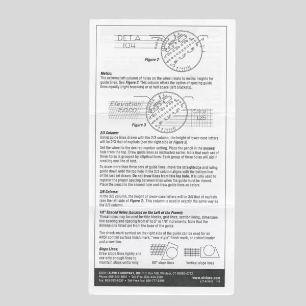 imageALVIN AL666 Lettering Guide And Rule Template Multipurpose Tool For Drafting Design And Architecture Great For Students And Professionals  388 L X 238 H