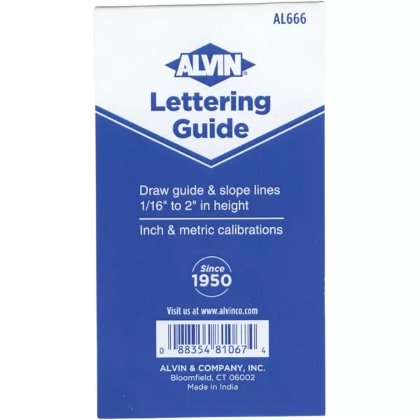 imageALVIN AL666 Lettering Guide And Rule Template Multipurpose Tool For Drafting Design And Architecture Great For Students And Professionals  388 L X 238 H