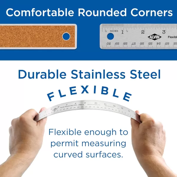 imageAlvin Stainless Steel Ruler Metal 15 Inches24
