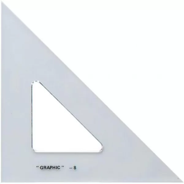 imageALVIN  6 inches Transparent Academic Acrylic Triangle Ruler 3060 Degrees Multipurpose Tool for Drafting Design and Architecture Great for Machining and Woodworking6