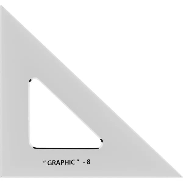 imageALVIN  6 inches Transparent Academic Acrylic Triangle Ruler 3060 Degrees Multipurpose Tool for Drafting Design and Architecture Great for Machining and Woodworking8