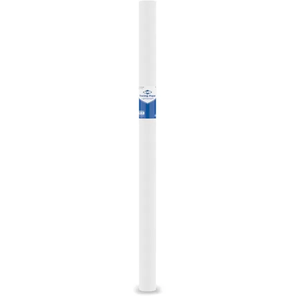 imageALVIN 55WB Lightweight Tracing Paper Roll White Suitable with Ink Charcoal Felt Tip Pen for Sketching or Detailing  14 Inches 20 Yards 1inch CoreWhite  50 Yards