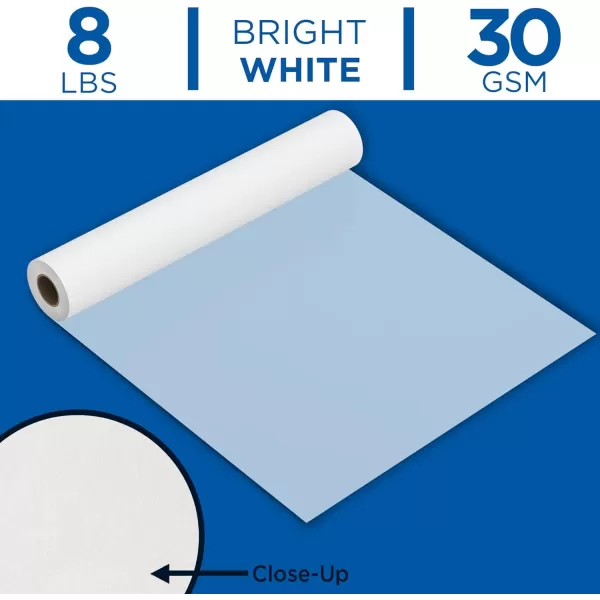 imageALVIN 55WB Lightweight Tracing Paper Roll White Suitable with Ink Charcoal Felt Tip Pen for Sketching or Detailing  14 Inches 20 Yards 1inch CoreWhite  50 Yards
