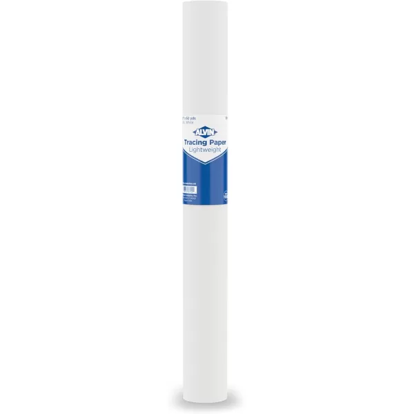 imageALVIN 55WB Lightweight Tracing Paper Roll White Suitable with Ink Charcoal Felt Tip Pen for Sketching or Detailing  14 Inches 20 Yards 1inch CoreWhite  50 Yards