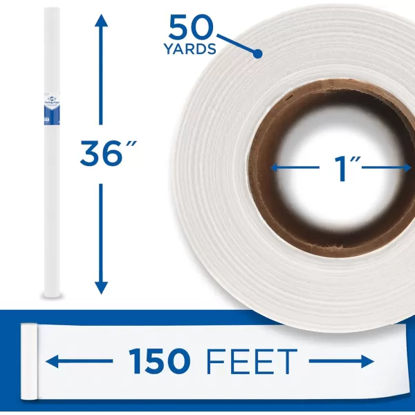 imageALVIN 55WB Lightweight Tracing Paper Roll White Suitable with Ink Charcoal Felt Tip Pen for Sketching or Detailing  14 Inches 20 Yards 1inch CoreWhite  50 Yards