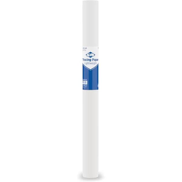 imageALVIN 55WB Lightweight Tracing Paper Roll White Suitable with Ink Charcoal Felt Tip Pen for Sketching or Detailing  14 Inches 20 Yards 1inch CoreWhite  20 Yards