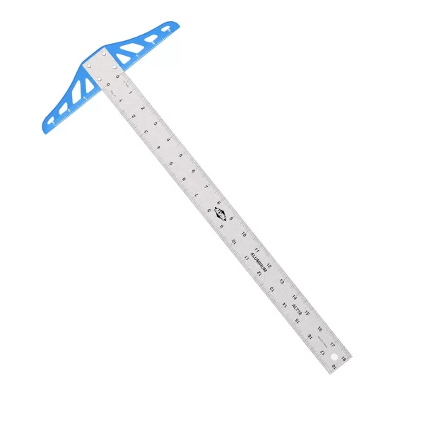 imageALVIN ALT18 Aluminum Graduated TSquare Drawing and Design Tool for Students and Professionals Great for Carpentry Drafting Architecture Engineering and Art  18 Inches