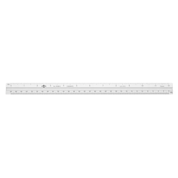 imageALVIN Aluminum Architect Triangular Scale Model 2200M1 Ruler for Drafting and Drawing Great for Students and Professionals Architects and Drafters Anodized Aluminum  12 InchesEngineer