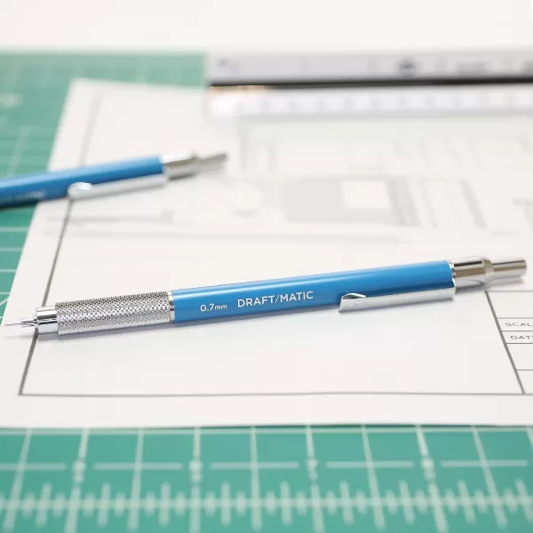 imageALVIN DM03 DraftMatic Mechanical Pencil 03mm Stainless Steel Drawing and Design Tool for Students and Professionals Great for Drafting Architecture Engineering and Art07 mm