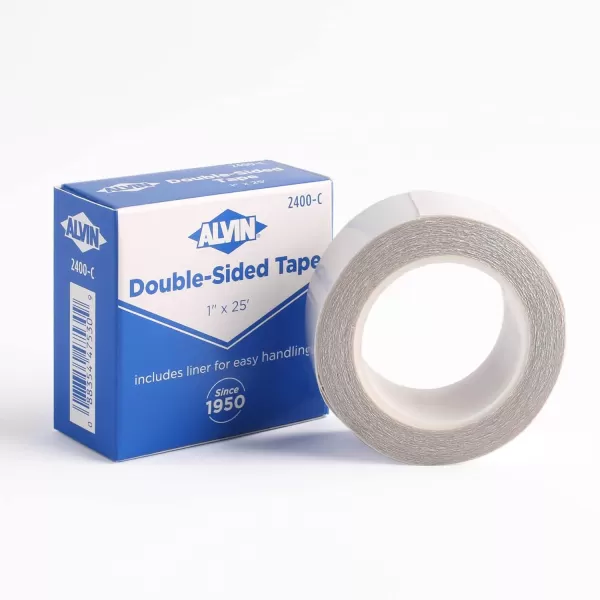 imageALVIN Double Sided Tape 1quot x 25 Yards Model 2400C Double Sided Tape Multipurpose Tape for Arts and Crafts Great for Woodworking and Home Improvement  25 Yards25 Feet