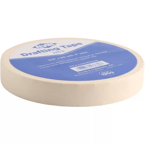 imageALVIN Drafting Tape 12quot x60 Yards Drafting Tape Model 2300A Gentle Masking Tape for Painting Drafting Architecture Watercolors and Home Projects  60 Yards60 Yards