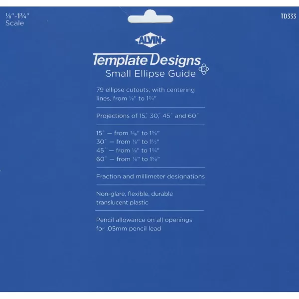 imageALVIN Even Ellipse Master Template 65quot x 11quot Model TD1267 Plastic Drawing and Drafting Tool Great for Students and Professionals Alike  65 x 11 x 030 InchesSmall Ellipse