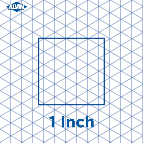 imageALVIN Isometric Paper Pad 30 Sheets of 8 12quot x 11quot Model 12421 Drafting and Graph Paper 20 Pound AcidFree11 x 17