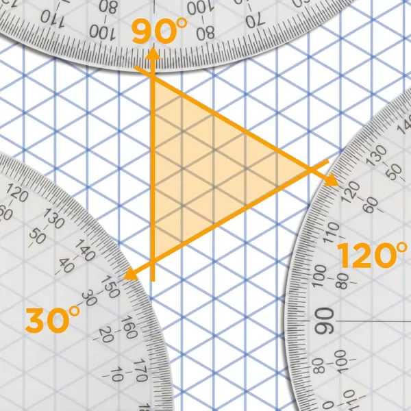 imageALVIN Isometric Paper Pad 30 Sheets of 8 12quot x 11quot Model 12421 Drafting and Graph Paper 20 Pound AcidFree11 x 17