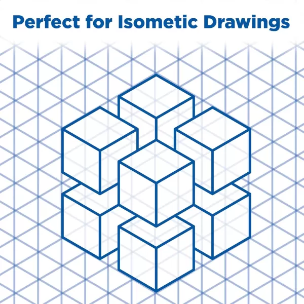 imageALVIN Isometric Paper Pad 30 Sheets of 8 12quot x 11quot Model 12421 Drafting and Graph Paper 20 Pound AcidFree11 x 17