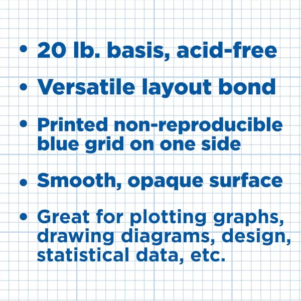 imageALVIN Quadrille Paper Pad 50 Sheets of 17quot x22quot Model 142215 Drafting and Graph Paper Suitable for Pencil and Ink Printer Compatible 10quot x 10quot Grid  50 Sheet Pad 17 x 22 Inch17 x 22