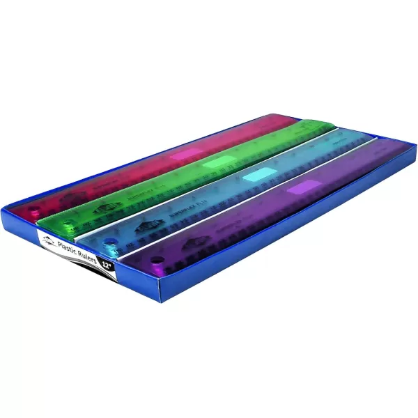 imageAlvin FL14 Plastic Superflex Ruler Flexible and Virtually Indestructible  12 Inches