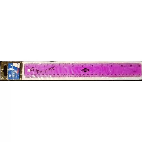imageAlvin FL14 Plastic Superflex Ruler Flexible and Virtually Indestructible  12 Inches