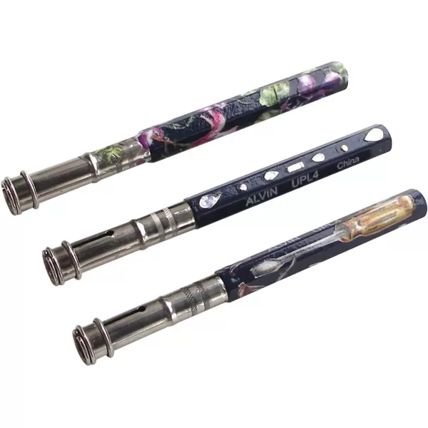 imageAlvin UPL4 Universal Pencil Lengthener in Blue Enamel Barrel Fits Most Standard Wood Pencils Simply Insert the Pen and Extend its Life with This Musthave Tool Blistercarded