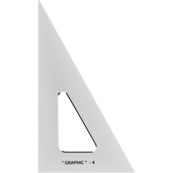 imageALVIN  6 inches Transparent Academic Acrylic Triangle Ruler 3060 Degrees Multipurpose Tool for Drafting Design and Architecture Great for Machining and Woodworking4
