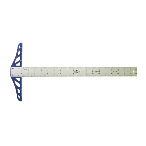 imageALVIN ALT18 Aluminum Graduated TSquare Drawing and Design Tool for Students and Professionals Great for Carpentry Drafting Architecture Engineering and Art  18 Inches