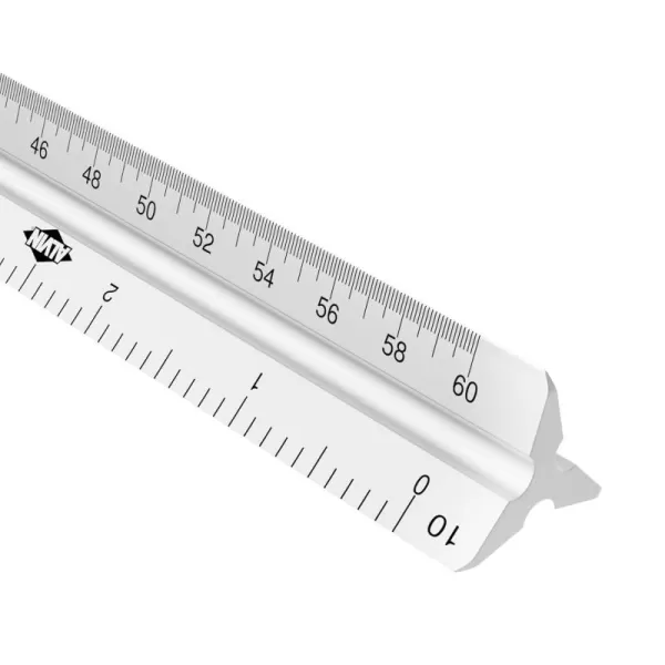 imageALVIN Aluminum Architect Triangular Scale Model 2200M1 Ruler for Drafting and Drawing Great for Students and Professionals Architects and Drafters Anodized Aluminum  12 InchesEngineer