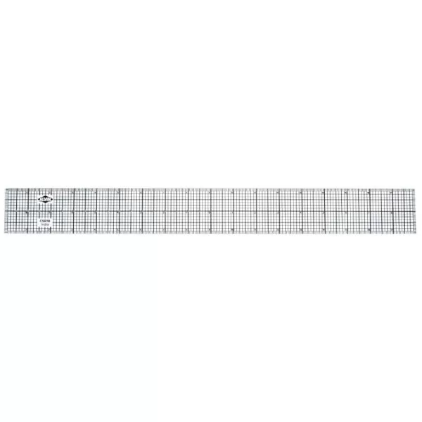 imageALVIN Clear Graphics Art Ruler Model CSR18 Multipurpose for Design Drafting Art and More Great for Students and Professionals  18 Inches
