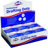 imageALVIN Drafting Dots Model DM123 Low Tack Adhesive Ideal for Drafting Tracing Drawing and Household Use Easy Removal with No Residue  500 Dots 78inch Diameter12 Pack