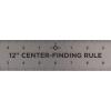imageALVIN Aluminum Center Finding Ruler 12quot Model ARC12 Ruler  Multipurpose Idea Measuring Aid for Dividing and Gaging Layouts Finds Centers Quickly  12quot Inch48 inch