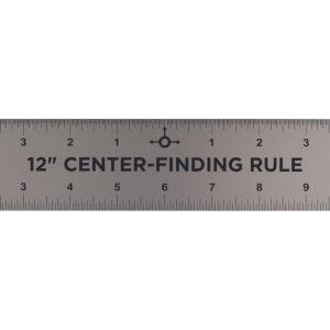 imageALVIN Aluminum Center Finding Ruler 12quot Model ARC12 Ruler  Multipurpose Idea Measuring Aid for Dividing and Gaging Layouts Finds Centers Quickly  12quot Inch48 inch
