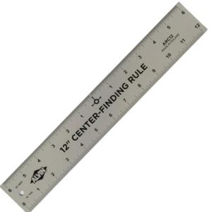 imageALVIN Aluminum Center Finding Ruler 12quot Model ARC12 Ruler  Multipurpose Idea Measuring Aid for Dividing and Gaging Layouts Finds Centers Quickly  12quot Inch12 inch