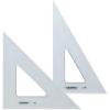 imageALVIN  Transparent Triangle Set Economical Drafting Tool Multipurpose for Design Engineering and Architecture Great for Machining and Woodworking  Set of 28quot and 10quot Triangles10 and 12