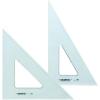 imageALVIN  Transparent Triangle Set Economical Drafting Tool Multipurpose for Design Engineering and Architecture Great for Machining and Woodworking  Set of 28quot and 10quot Triangles8 and 10