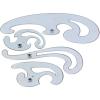 imageALVIN French Curve Ruler Set of 8 Model FC88 Drafting Drawing Measuring Tool Multipurpose for Design Drafting or Sewing 525quot 65quot 8quot 85quot 125quot and 1025quot